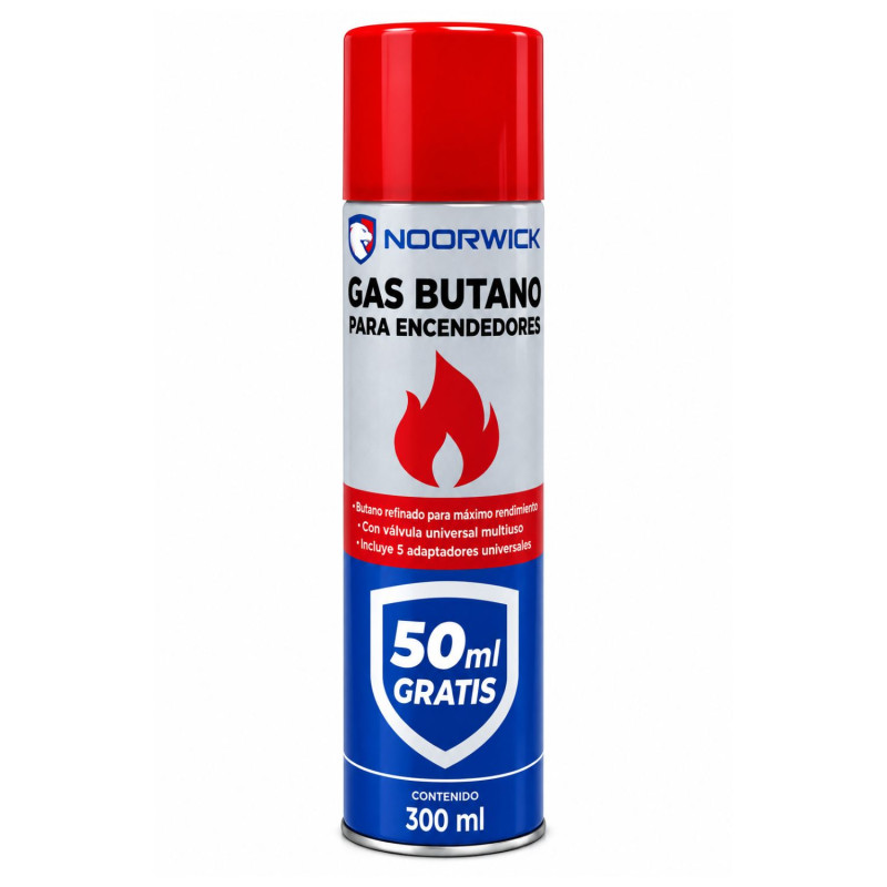 GAS BUTANO PARA ENCENDEDORES Y SOPLETES NOORWICK