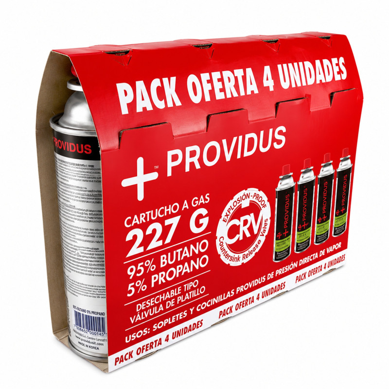 PACK 4 CARTUCHOS 227 GR. PROVIDUS