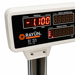 BALANZA SOBREMESA TORRE 40 KG LED/LCD RAYUN