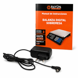 BALANZA DIGITAL SOBREMESA 40 KG LED/LCD RAYUN