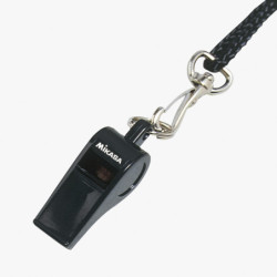 SILBATO PLASTICO NEGRO MIKASA