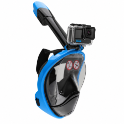 Máscara de buceo Full Face Gopro Uktime Negro/Azul