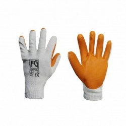 Guante Tejido Antid. Palma Latex Naranja